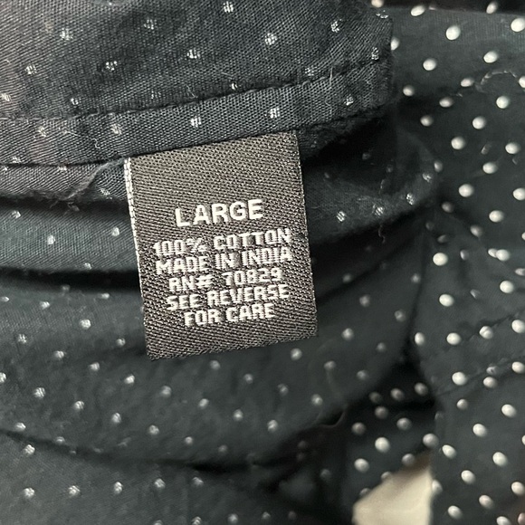 Carbon Men's Navy Polka Dot Shirt - Picture 3 of 4